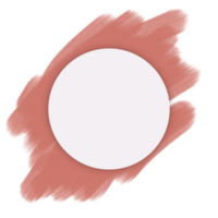 acuarela cepillo estilo circulo marco png