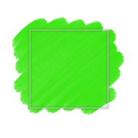 Line Frame With Green Brush Background png