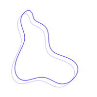 bleu abstrait ligne png