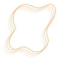 Orange abstrait ligne png