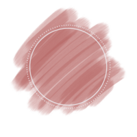 circle frame on brush stroke png