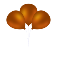 realistisch oranje ballonnen png