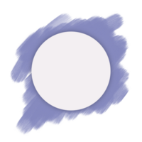 aquarelle brosse style cercle Cadre png