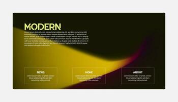 Modern Background Design with Gradient and Grain Texture. Minimalist Gradient Background with geometric shapes for Website design, landing page, wallpaper, banner, poster, flyer, and presentation vector