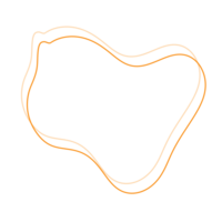 Orange abstrait ligne png