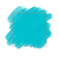 Line Frame With Cyan Brush Background png