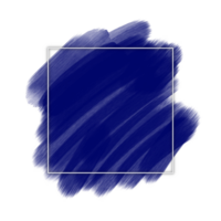 Line Frame With Blue Brush Background png