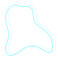 Cyan Abstract Line png