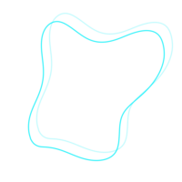 Cyan Abstract Line png