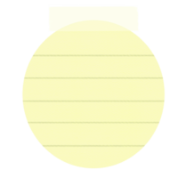 Aesthetic Sticky Note png