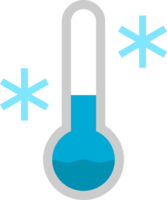 termômetro frio inverno estação com neve png