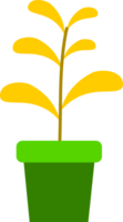 plant tree in pot houseplant icon doodle png