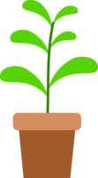 plant tree in pot houseplant icon doodle png