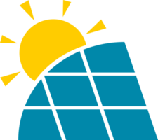 sol- cell eller sol- panel rutnät modul gul Sol energi kraft miljömässigt vänlig rena energi png
