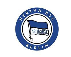 Hertha Berlin Logo Club Symbol Football Bundesliga Germany Abstract Design Vector Illustration