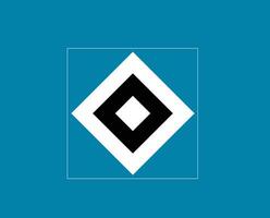 hamburguesa sv club símbolo logo fútbol americano bundesliga Alemania resumen diseño vector ilustración con azul antecedentes