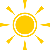 Soleil avec ligne ensoleillement lumière des rayons boho png