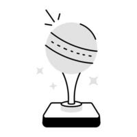 trofeo de pelota de moda vector