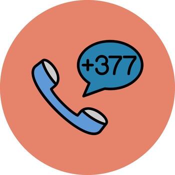 Mónaco marcar código vector icono