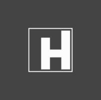 h marca nombre inicial letra icono. h monograma. vector