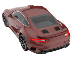 voiture de sport isolée sur fond transparent. rendu 3d - illustration png