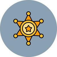 Sheriff Creative Icon Design vector