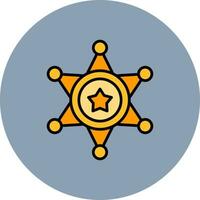 Sheriff Creative Icon Design vector