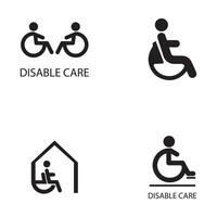 discapacitados icono ilustración aislado vector señal símbolo
