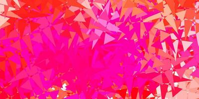 Light Pink vector backdrop with chaotic shapes.