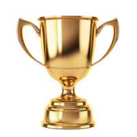 Champion award gold cup isolated png