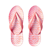 Vivid flip flops isolated. png