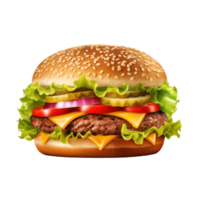 heiß lecker Hamburger isoliert png