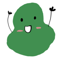 icono dibujos animados verde sonrisa png