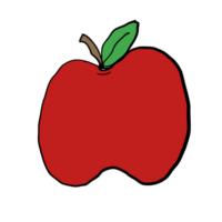 illustration of an apple fruit png