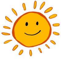 happy sun face with smile png