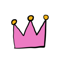 Pink royal crown png