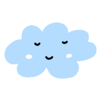 icoon blauw wolk png