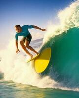 surfing in sea photo