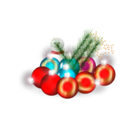 Natale palla decorazione realistico 3d palla palla png