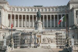 Víctor emanuele ii Monumento en Roma, Italia foto