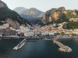 Views from Amalfi on the Amalfi Coast, Italy by Drone photo