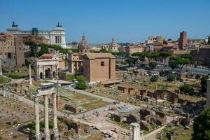 Views from the Roman Forum in Rome, Italy photo