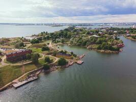 Suomenlinna Star Fort in Helsinki, Finland by Drone photo