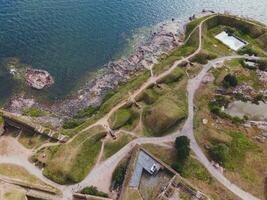 Suomenlinna Star Fort in Helsinki, Finland by Drone photo
