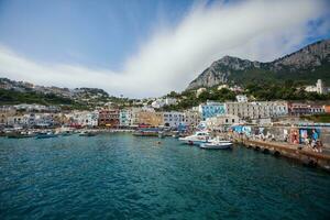 Views of Capri Island in Italy photo