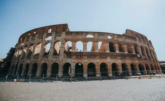 Views from the Colosseum in Rome, Italy photo