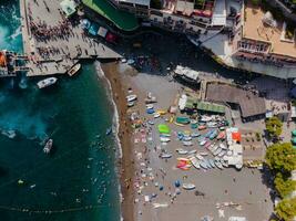 Positano on the Amalfi Coast, Italy by Drone photo