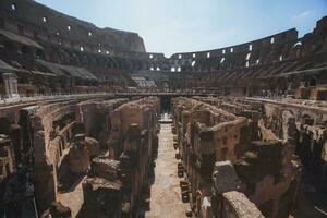 Views from the Colosseum in Rome, Italy photo