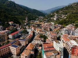 Views of Maiori on the Amalfi Coast, Italy by Drone photo