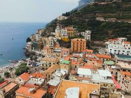 Views of Minori on the Amalfi Coast, Italy by Drone photo